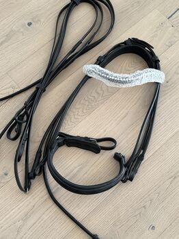 Kandarenzaum Kandare rundgenäht neu Waldhausen WB schwarz Waldhausen  Kandare 