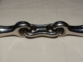 Doppeltgebrochenes Wassergebiss 14 cm massiv Gebiss für Trense 2 cm dick Platte doppelt gebrochen, Anne, Horse Bits, Wahrenholz