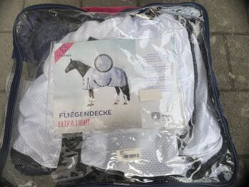 4HORSES Fliegendecke Ultra Light, 155 cm, weiss, 4HORSES Fliegendecke Ultra Light, 155 cm, weiss, Gaby Lais, Derki dla konia, Malsburg-Marzell