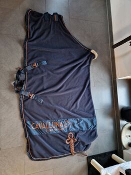 Eskadron cavalluna abschwitzdecke blau rosegold XL, Eskadron  Abschwitzdecke , K. Werner, Derki dla konia, Westerwalsede