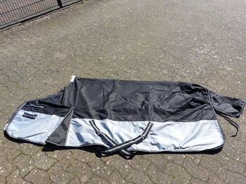 Outdoordecke – schwarz/grau - Größe 165cm – 200g-Füllung, N.E., Derki dla konia, Gütersloh