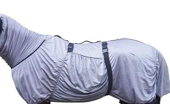 Ekzemerdecke "Flexino" grau 115cm Nagelneu, Una (Horse-design), Horse Blankets, Sheets & Coolers, Rot am See