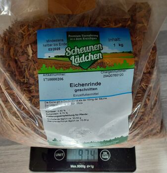 Eichenrinde/Scheunenlädchen, 1kg, geschnitten Scheunenlädchen