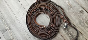 Einspänner Fahrleine mit Steg Leder, Cob, Claudia, Kutschgeschirr, Hollersbach