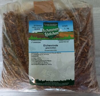 Eichenrinde/Scheunenlädchen, 1kg, geschnitten, Scheunenlädchen, N. Reif , Horse Feed & Supplements, Wesel