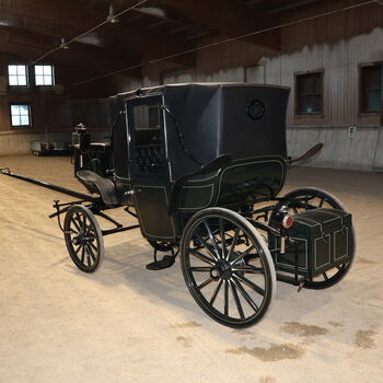 Eleganter Parkwagen Kutsche Baumann Lederpolsterung Zürich Baumann Eleganter Parkwagen