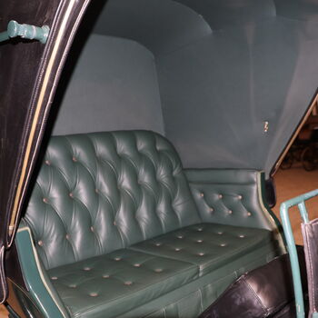 Eleganter Parkwagen Kutsche Baumann Lederpolsterung Zürich Baumann Eleganter Parkwagen