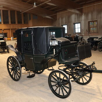 Eleganter Parkwagen Kutsche Baumann Lederpolsterung Zürich Baumann Eleganter Parkwagen