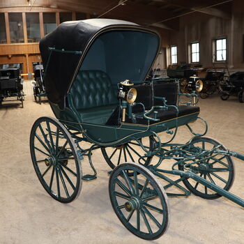 Eleganter Parkwagen Kutsche Baumann Lederpolsterung Zürich Baumann Eleganter Parkwagen