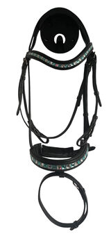 Englischzaum mit viel Strass inkl. passenden Zügel, Glam Bridle, Trensen, Gottshaus 