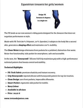 Equestrian  revolution Trousers  - jodhpurs Trotando Juntos PX