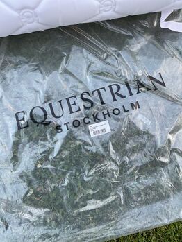 Equestrian Stockholm Dressurschabracke Weiß Schweden Nation - Full - Neu Equestrian Stockholm Dressurschabracke