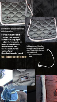 Equestrian Stockholm ES schabracke silver cloud , smoke grey Equestrian Stockholm  Pink pearl