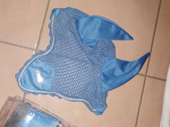 Equestrian Stockholm Set *NP 325€* Parisian Blue * Schabracke DR FULL & Fliegenhaube & Gamaschen S+M Equestrian Stockholm 