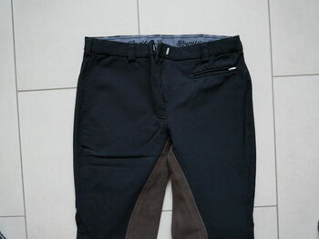Equilibre~Damen Vollbesatz Winter Reithose ~ Gr. 76 ~ schwarz/braun ~ Equilibre
