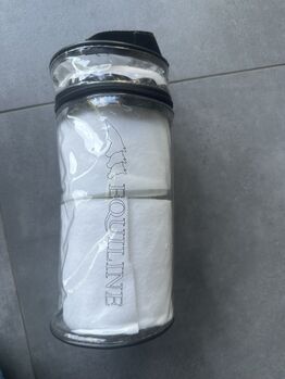 Equiline Bandagen Fleece mit Elastikanteil, Equline Equiline Bandagen Workshop elastik mit fleece in weiß , Julia, Horse Bandages & Wraps, Frechen 