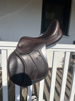 Equiline Springsattel Nick Skelton Braun 16 Zoll, Equiline Nick Skelton, Christl, Jumping Saddle, Schlitz