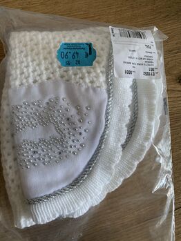 Equiline Turnier Set weiß Schabracke Fliegenohren Warmblutt, Equiline, Vanessa Dach, Schabracken, Bebra