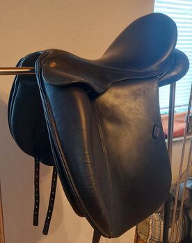 Eric Thomas Dressursattel Hannover 17,5", Eric Thomas  Hannover , Angela Fritz , Dressage Saddle, Halblech 