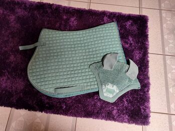 Eskadron balsamgreen VS Schabracken Set, Eskadron Cotton, Laura, Dressage Pads, Zahna-Elster