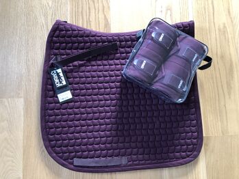 Eskadron Blackberry Cotton Schabracke Bandagen DL Full, Eskadron  Cotton Blackberry , Marie Mewes, Dressage Pads, Teltow 