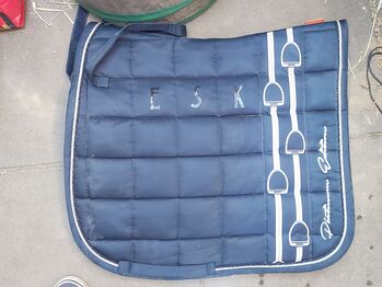 Eskadron DL Schabracke Glossy blau, Eskadron Dressur, Katrin , Dressage Pads, Tornesch 