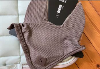 Eskadron Fliegenhaube Mesh velvet Taupe Classic Sports Full Eskadron Classic Sports