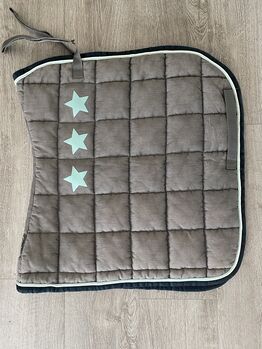 Eskadron grey melange Big Square Starbutton grau Dressur DL Schabracke Eskadron Big Square