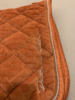 Eskadron Heritage velvet Schabrake vermillon orange Eskadron velvet stamp saddle pad Heritage
