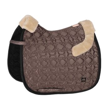 Eskadron HERITAGE Schabracke " INNOPAD SATIN FAUXFUR " , black - Lurex, Dressur Eskadron Eskadron HERITAGE Schabracke " INNOPAD SATIN FAUXFUR " , black - Lurex