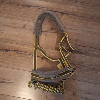 Eskadron Lammfellhalfter mit Führstrick WB Olive, Eskadron , ADN, Halters, Duisburg