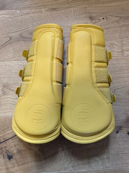 Eskadron Platinum 25 Gamaschen FAUX LEATHER in Golden Yellow, Größe XL., Eskadron Eskadron Platinum 25 Gamaschen FAUX LEATHER in Golden Yellow, Größe XL., Marie, Tendon Boots, Spielberg