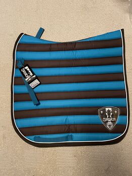 Eskadron Polo Pad Striped Capri-Darknougat DL !neu!, Eskadron Polo Pad Striped, Charly, Dressage Pads, Spelle