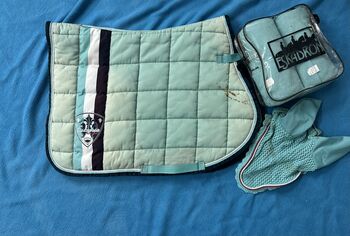 Eskadron Set Schabracke Big Square ICE BLUE WB/VS, Eskadron  Big Square , Werny, Dressage Pads, Lassee