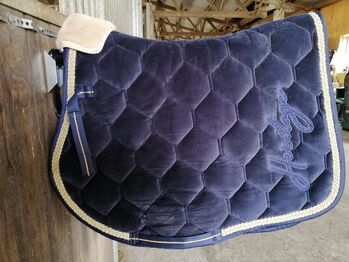 Eskadron Schabracke Velvet Oxfordnavy VS Heritage, Eskadron, Vivien Krutzke, Dressage Pads, Weferlingen