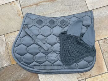 Eskadron Schabracke VS Glossy Wave ashblue graublau Warmblut Set Eskadron Glossy Wave
