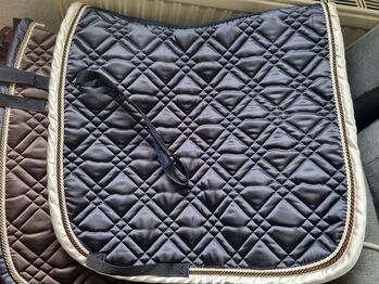 Eskadron Schabracken DL navy braun weiß, Eskadron , Annika , Dressage Pads, Elbe