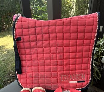 Eskadron Schabracke Cotton Crystal Fusion Coral, Eskadron Cotton Crystal Fusion Coral, Vanessa Dörner, Dressage Pads, Petersaurach