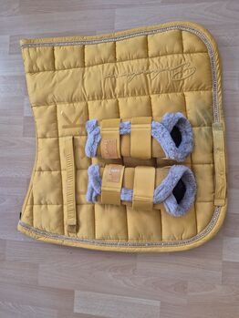 Eskadron Set Vintage Gold DR M Gamaschen neuwertig, Eskadron  Big Square, HF, Dressage Pads, Freital