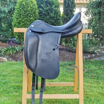 Euroriding Emilio by Prestige 18" schwarz doubliert, Euroriding/Prestige Emilio, Marissa Drescher, Dressage Saddle, Langenselbold