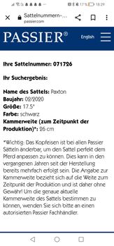 Vielseitigkeitssattel Passier Paxton mit Schwerpunkt Dressur Passier Paxton