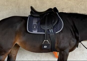 Vielseitigkeitssattel von JC Saddlery NEU 17,5 mit Zubehör JC Saddlery  Vries Diamant 