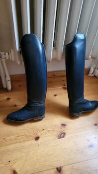 Exclusive Maßstiefel von KÖNIGS in dunkelblau- Mod. SIR -, KÖNIGS SIR, Doris Lichy, Reitstiefel,  Berlin