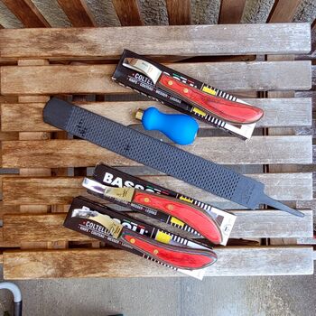 Exklusives Hufbearbeitungsset mit Hufraspel und Hufmesseren Bassoli Bassoli