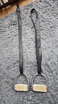 Klappbare sicherheitssteigbügel mit Lederriemen, Sophie, Saddle Accessories, Hamburg Groß Borstel