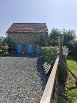 Farmhouse, with attached barn, outbuilding and land