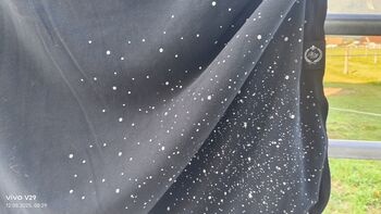 Felix Bühler schwarze Abschwitzdecke Sparkling Glitzer Gr. 145 cm Felix Bühler  Sparkling II
