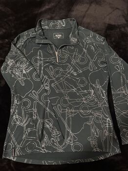 Felix Bühler Langarm-Reitoberteil grün | Größe XL | Neu!!!, Felix Bühler Zip-Funktions-Langarmshirt Hanne, Angelina, Oberteile, Thale