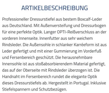Felix Bühler Reitstiefel Centuria, schwarz, Größe 38, neu! Felix Bühler  Centuria