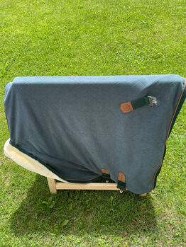 Felix Bühler Abschwitzdecke 125cm Felix Bühler Fleece-Abschwitzdecke Timeless Elegance mit Teddyfleece-Kragen